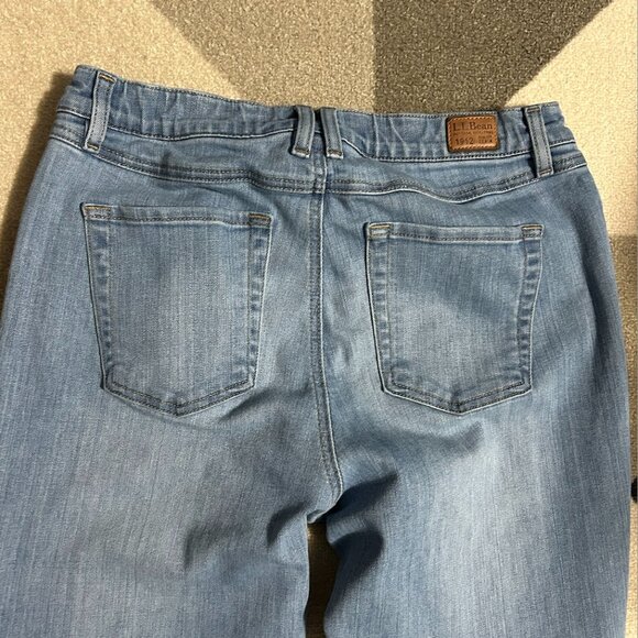L.L. Bean Pull-on Bean Flex Skinny Leg Favorite Fit Jeans Women's Size 10 - Picture 5 of 8